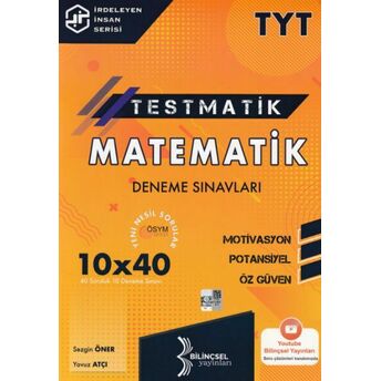 Bilinçsel 2021 Tyt Testmatik Matematik Deneme Sınavları Sezgin Öner, Yavuz Atçı