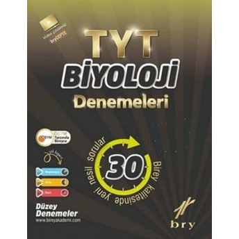 Birey Yayınları Tyt Biyoloji 30 Deneme Komisyon