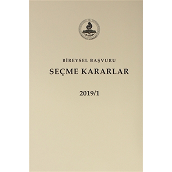 Bireysel Başvuru Seçme Kararlar 2019 (2 Cilt Takım) Ciltli Kolektif