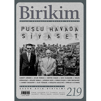 Birikim Aylık Sosyalist Kültür Dergisi Sayı: 219 Kolektif