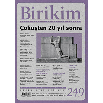 Birikim Aylık Sosyalist Kültür Dergisi Sayı: 249 Kolektif