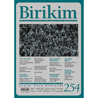 Birikim Aylık Sosyalist Kültür Dergisi Sayı: 254 Kolektif