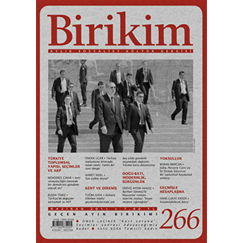 Birikim Aylık Sosyalist Kültür Dergisi Sayı: 266 Kolektif