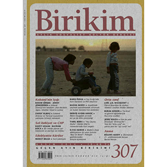 Birikim Aylık Sosyalist Kültür Dergisi Sayı: 307 Kolektif