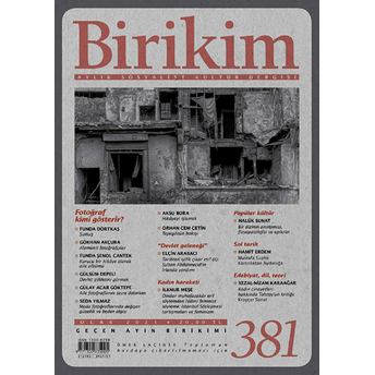 Birikim Aylık Sosyalist Kültür Dergisi Sayı: 381 Ocak 2021 Kolektif