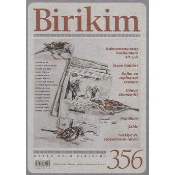 Birikim Aylık Sosyalist Ve Kültür Dergisi Sayı 356 - Aralık 2018