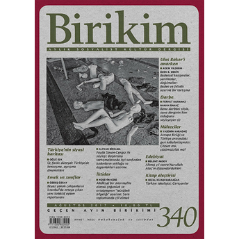 Birikim Sayı 340 - Ağustos