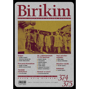 Birikimsayı 374/375 - Haziran/Temmuz - Kolektif