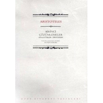 Birinci Çözümlemeler Aristoteles