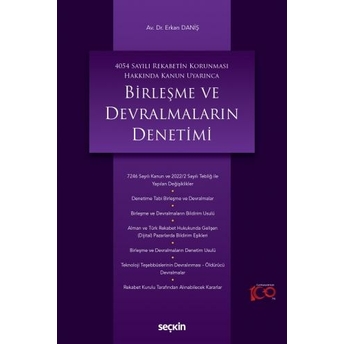 Birleşme Ve Devralmaların Denetimi Erkan Daniş