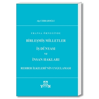 Birleşmiş Milletler Iş Dünyası Ve Insan Hakları Alp Cerrahoğlu