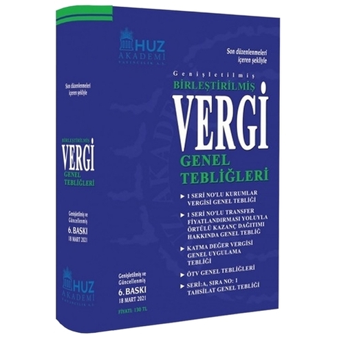 Birleştirilmiş Vergi Genel Tebliğleri (6. Baskı / 18 Mart 2021) Komisyon