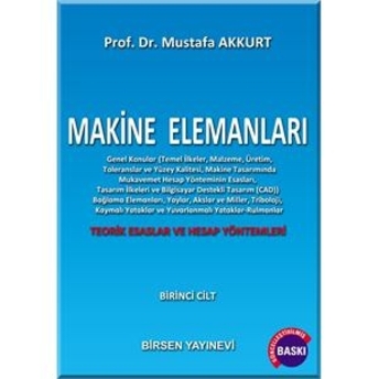 Birsen Makine Elemanları 1 Mustafa Akkurt