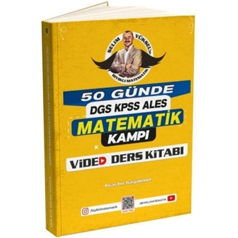 Bıyıklı Matematik 50 Günde Dgs Kpss Ales Matematik Kampı Video Ders Kitabı Selim Yüksel