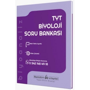 Biyoanaliz Yayınları Tyt Biyoloji Soru Bankası Komisyon