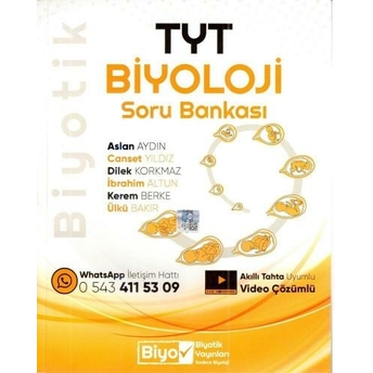 Biyotik Yayınları Tyt Biyoloji Biyotik Soru Bankası Canset Yıldız