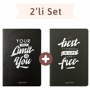 Blackboard Düz Twins (2 Defter Takım)