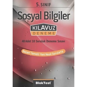 Bloktest Yayınları 5. Sınıf Sosyal Bilgiler Kılavuz Deneme Komisyon