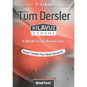 Bloktest Yayınları 7. Sınıf Tüm Dersler Kılavuz Deneme Komisyon