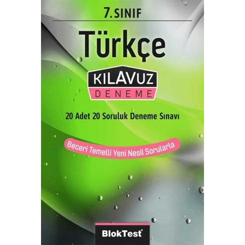 Bloktest Yayınları 7. Sınıf Türkçe Kılavuz Deneme