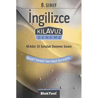 Bloktest Yayınları 8. Sınıf Ingilizce Kılavuz Deneme Komisyon