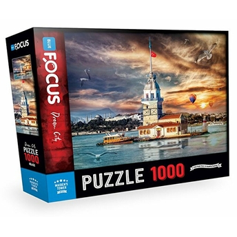 Blue Focus 1000 Parça Puzzle Kız Kulesi