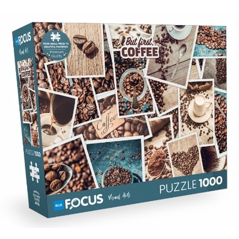 Blue Focus But Fırst Coffee - 1000 Parça