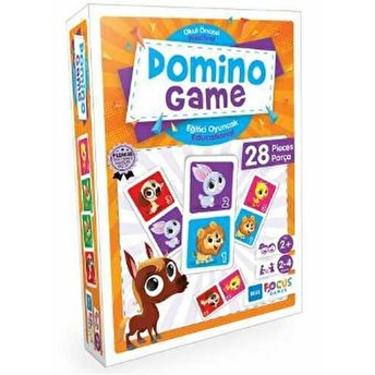 Blue Focus Domino Game - Puzzle 28 Parça