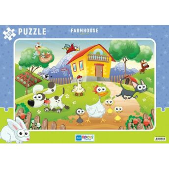 Blue Focus Farmhouse (Çiftlik Evi) - Puzzle 130 Parça