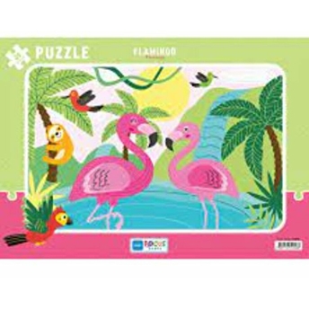 Blue Focus Flamingo (Flamingo) - Puzzle 30 Parça