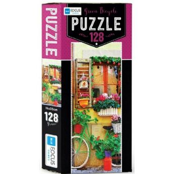 Blue Focus Green Bicycle - Puzzle 128 Parça