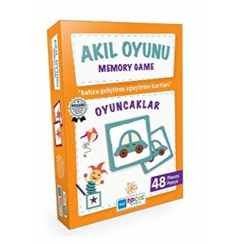 Blue Focus Memory Game Oyuncaklar - Akıl Oyunu 48 Parça