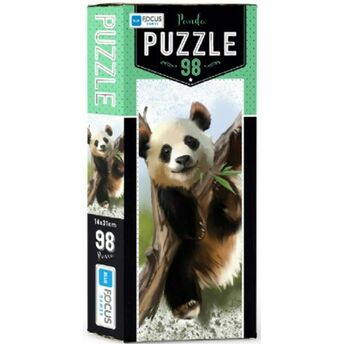 Blue Focus Panda - Puzzle 98 Parça