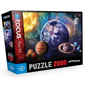 Blue Focus Planets (Gezegenler) - Puzzle 2000 Parça