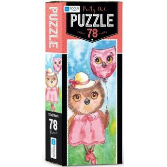 Blue Focus Pretty Owl - Puzzle 78 Parça