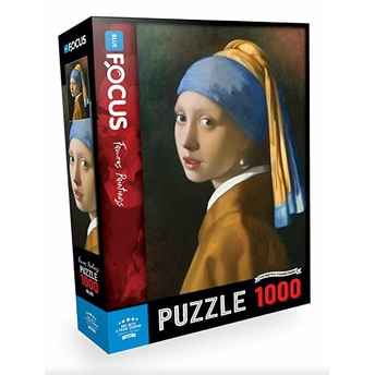 Blue Focus Puzzle Inci Küpeli Kız 1000 Parça