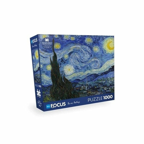 Blue Focus Starry Nıght (Yıldızlı Gece) - 1000 Parça