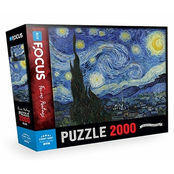 Blue Focus Starry Night (Yıldızlı Gece) - Puzzle 2000 Parça