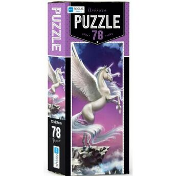 Blue Focus Unicorn - Puzzle 78 Parça