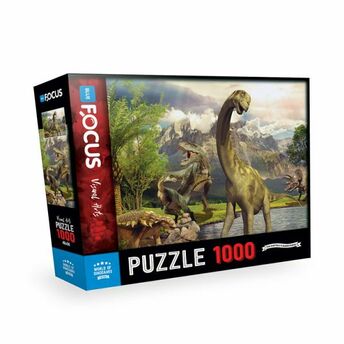 Blue Focus World Of Dınosaurs - Puzzle 1000 Parça