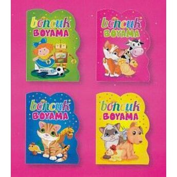 Boncuk Boyama (4 Kitap - Şekilli Kesim) Kolektif