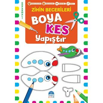 Boya Kes Yapıştır – Zihin Becerileri 4 Yaş Komisyon