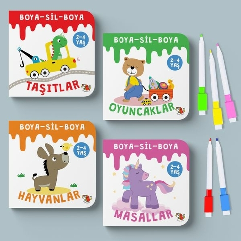 Boya-Sil-Boya (4 Kitap Set) Nur Özdemir