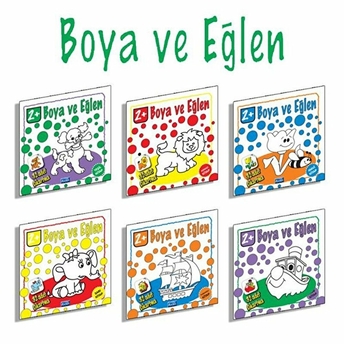 Boya Ve Eğlen Seti - 6 Kitap Takım