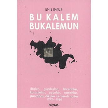 Bu Kalem Bukalemun Enis Batur