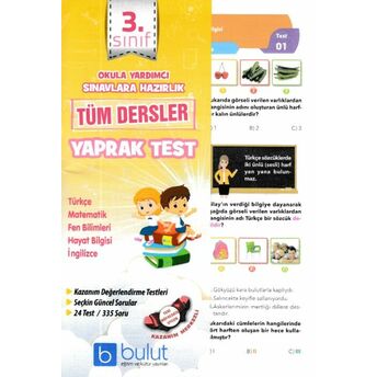 Bulut 3. Sınıf Tüm Dersler Yaprak Test Kolektif