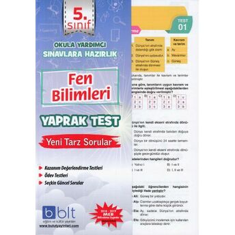 Bulut 5. Sınıf Fen Bilimleri Yaprak Test (Yeni) Kolektif