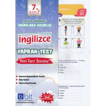 Bulut 7. Sınıf Ingilizce Yaprak Test (Yeni) Kolektif