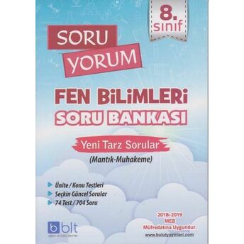 Bulut 8. Sınıf Soru Yorum Fen Bilimleri Soru Bankası Kolektif