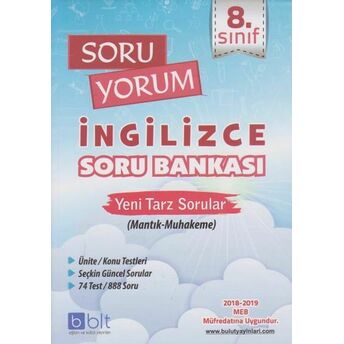 Bulut 8. Sınıf Soru Yorum Ingilizce Soru Bankası Kolektif